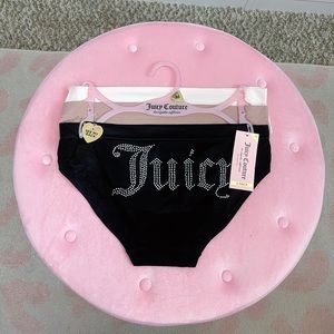 Juicy Couture Bling 3 Panties Set Neutral Black